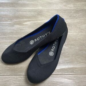 Rothy's Black and Blue Women's Flats